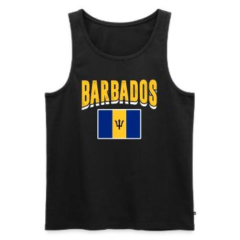 Barbados Karibik Bajan Urlaub Geschenk - Männer Premium Bio Tank Top - Schwarz - Vorne - AI Model Male 178 light (178cm)