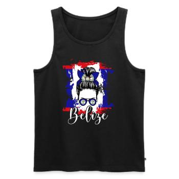 Belize Latino Belizean Belizean Maya Gift - Men's Premium Organic Tank Top - black - Front - AI Model Male 178 light (178cm)