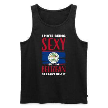 Belize Latino Belizean Belizean Maya Cadeau - Débardeur bio Premium Homme - noir - Devant - AI Model Male 178 light (178cm)