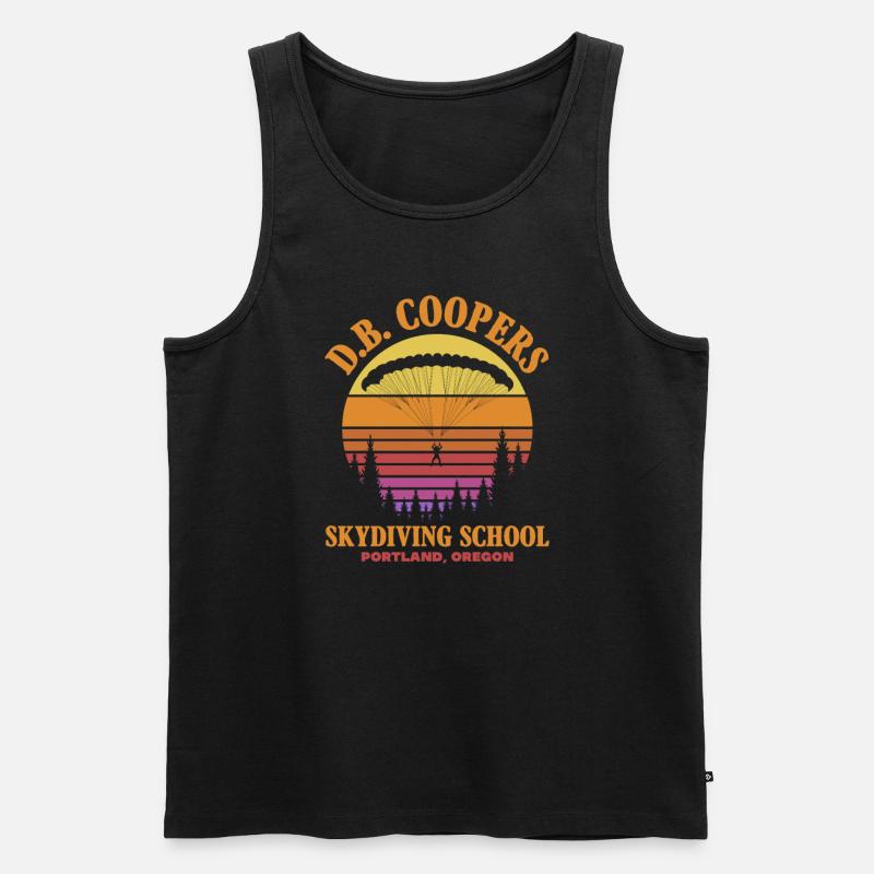 Skydive Skydiver Skydiving Fallschirm Geschenk - Männer Premium Bio Tank Top - Schwarz