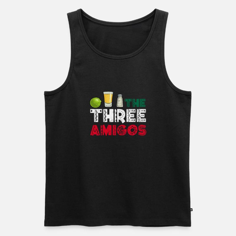 Tequila - Männer Premium Bio Tank Top - Schwarz