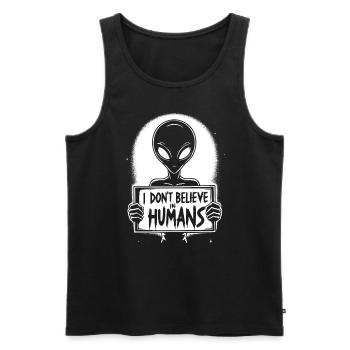 OVNI extraterrestre Galaxie extraterrestre Geschnek - Débardeur bio Premium Homme - noir - Devant - Michal (187cm)