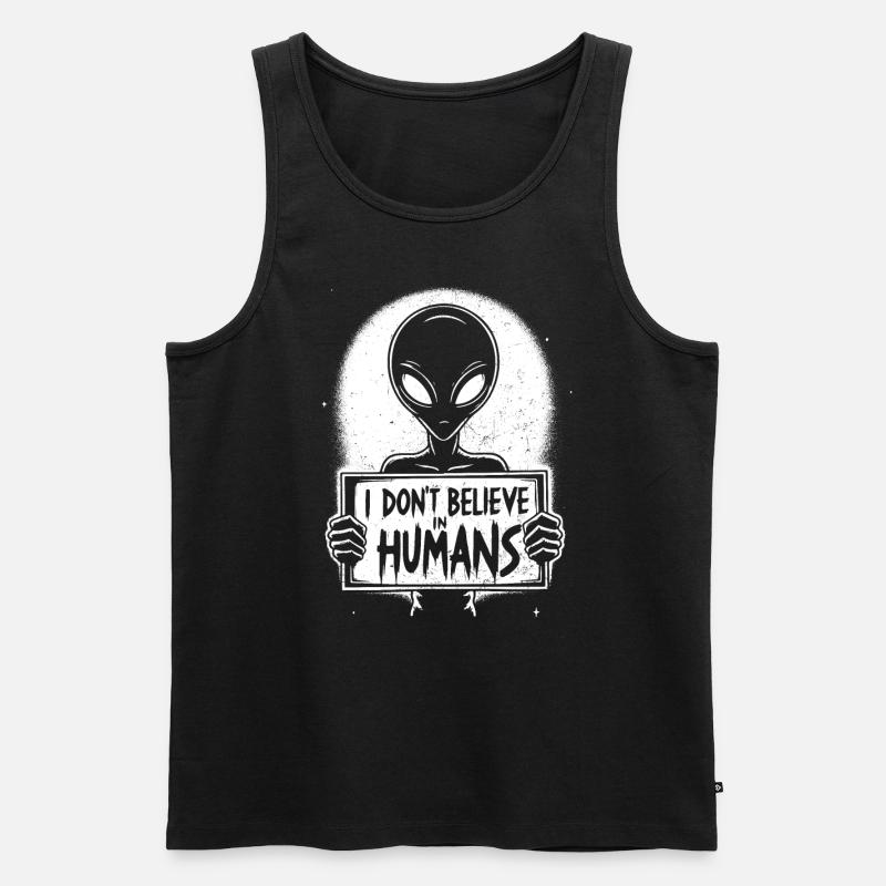 Alien - Männer Premium Bio Tank Top - Schwarz