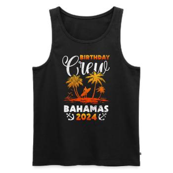 Bahamas - Débardeur bio Premium Homme - noir - Devant - AI Model Male 178 light (178cm)