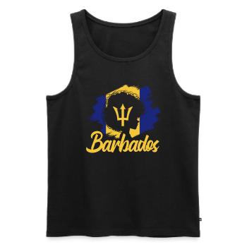 Barbados Karibik Bajan Urlaub Geschenk - Männer Premium Bio Tank Top - Schwarz - Vorne - AI Model Male 178 light (178cm)