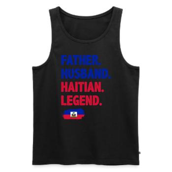 Haiti Haitianer Karibik Urlaub - Männer Premium Bio Tank Top - Schwarz - Vorne - Michal (187cm)
