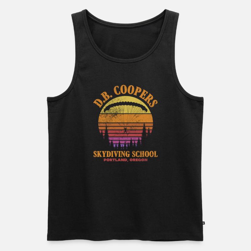 Skydive - Männer Premium Bio Tank Top - Schwarz
