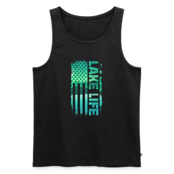 Wakeboard Wakeboarder Wakeboard Cadeau - Débardeur bio Premium Homme - noir - Devant - AI Model Male 178 light (178cm)