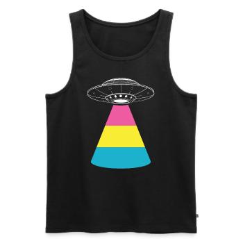 OVNI extraterrestre Galaxie extraterrestre Geschnek - Débardeur bio Premium Homme - noir - Devant - Michal (187cm)