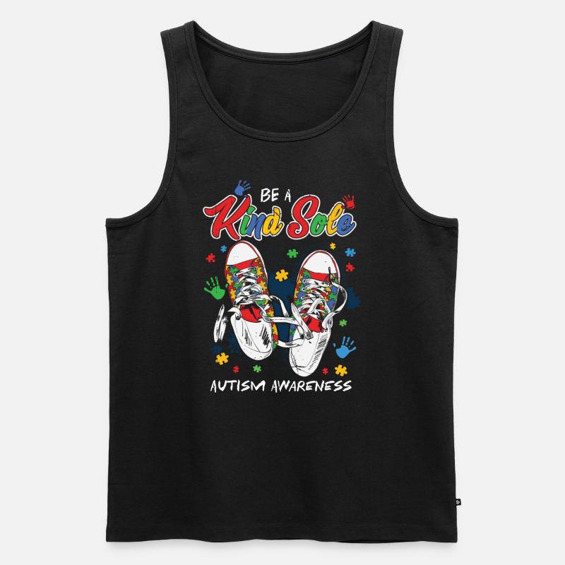 Autismus - Männer Premium Bio Tank Top - Schwarz