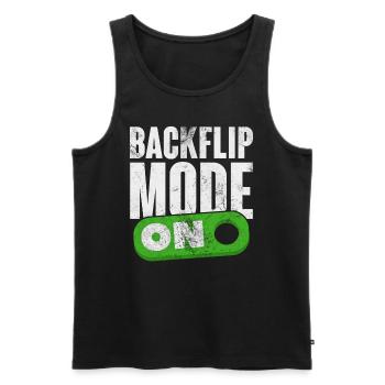Backflip - Männer Premium Bio Tank Top - Schwarz - Vorne - AI Model Male 178 light (178cm)