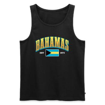 Bahamas Karibik Insel Atlantik Sommer Geschenk - Männer Premium Bio Tank Top - Schwarz - Vorne - AI Model Male 178 light (178cm)