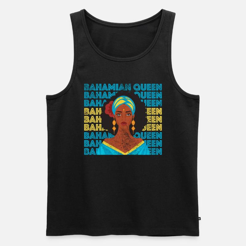 Bahamas - Männer Premium Bio Tank Top - Schwarz