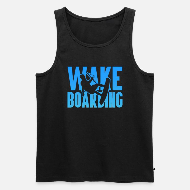 Wakeboard Wakeboarder Wakeboarding Geschenk - Männer Premium Bio Tank Top - Schwarz