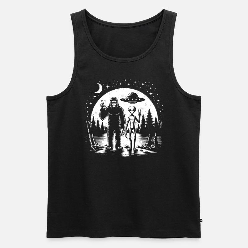 Alien - Männer Premium Bio Tank Top - Schwarz