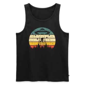 Alien - Männer Premium Bio Tank Top - Schwarz - Vorne - AI Model Male 178 light (178cm)