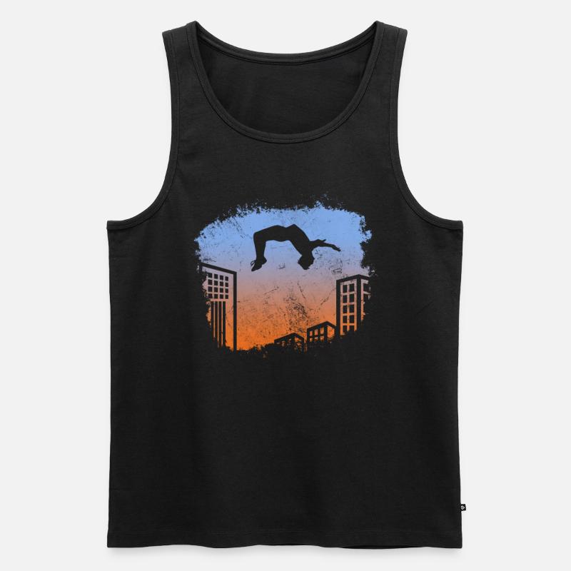 Backflip - Männer Premium Bio Tank Top - Schwarz