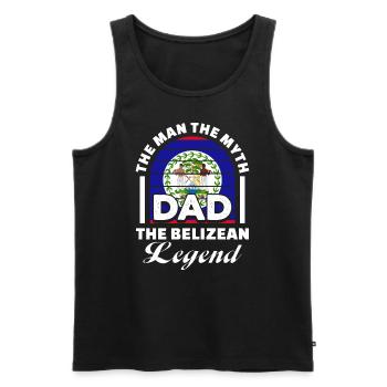 Belize Latino Belizer Belizerin Maya Geschenk - Männer Premium Bio Tank Top - Schwarz - Vorne - AI Model Male 178 light (178cm)