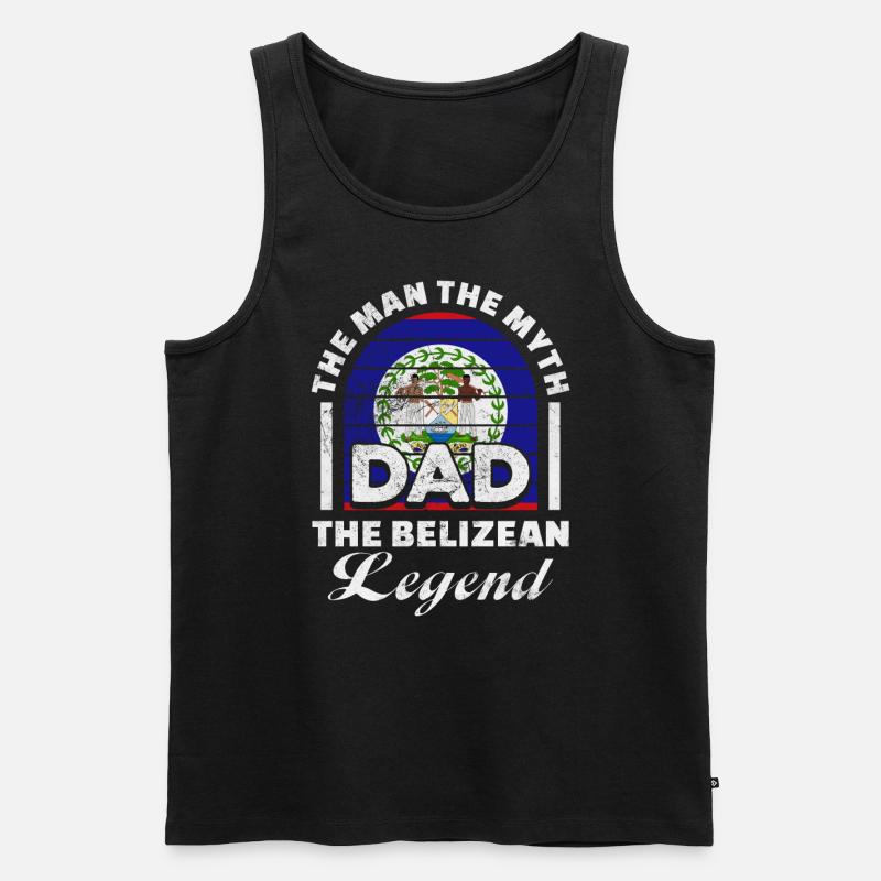 Belize - Männer Premium Bio Tank Top - Schwarz