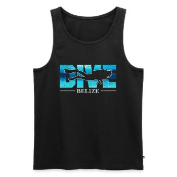 Belize - Männer Premium Bio Tank Top - Schwarz - Vorne - AI Model Male 178 light (178cm)
