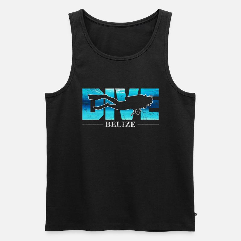 Belize - Männer Premium Bio Tank Top - Schwarz