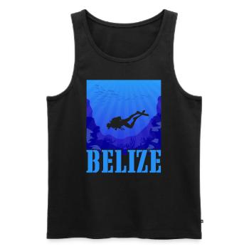 Belize Latino Belizer Belizerin Maya Geschenk - Männer Premium Bio Tank Top - Schwarz - Vorne - AI Model Male 178 light (178cm)