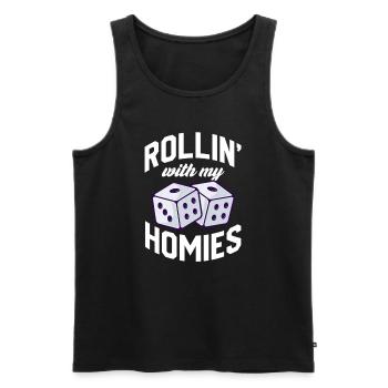 Board Game Board Games Game Night Games Gift - Men's Premium Organic Tank Top - black - Front - AI Model Male 178 light (178cm)