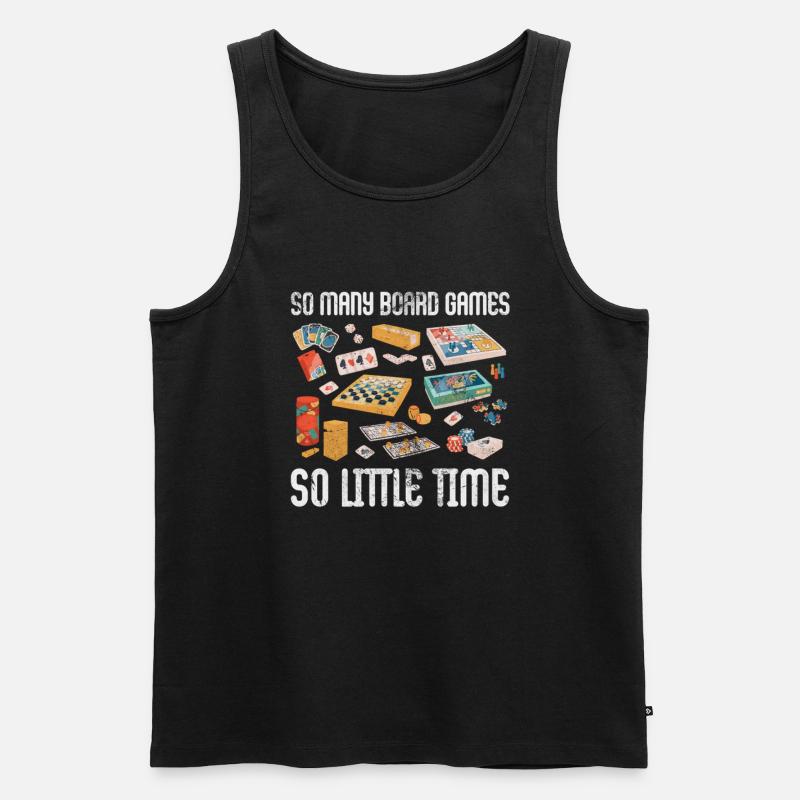 Brettspiel - Männer Premium Bio Tank Top - Schwarz
