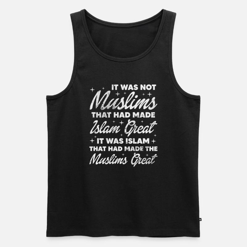 Muslim - Männer Premium Bio Tank Top - Schwarz