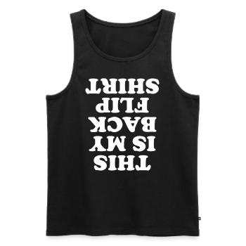 Backflip Salto Akrobatik Parkour Turnen Geschenk - Männer Premium Bio Tank Top - Schwarz - Vorne - AI Model Male 178 light (178cm)