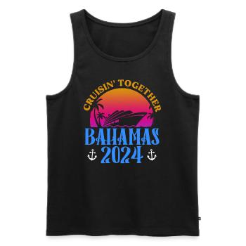 Bahamas Caribbean Island Atlantic Summer Gift - Men's Premium Organic Tank Top - black - Front - AI Model Male 178 light (178cm)