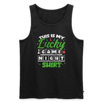Brettspiel - Männer Premium Bio Tank Top - Schwarz - Vorne - Michal (187cm)
