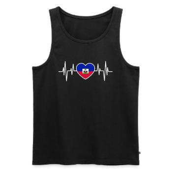 Haiti Haitianer Karibik Urlaub - Männer Premium Bio Tank Top - Schwarz - Vorne - Michal (187cm)