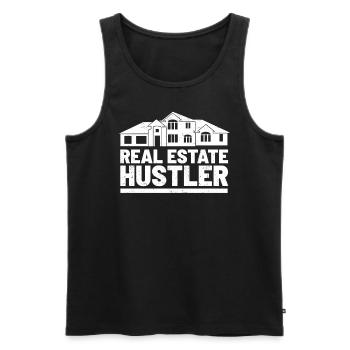 Realtor - Men's Premium Organic Tank Top - black - Front - AI Model Male 178 light (178cm)