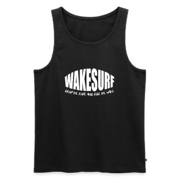 Wakeboard Wakeboarder Wakeboard Cadeau - Débardeur bio Premium Homme - noir - Devant - AI Model Male 178 light (178cm)