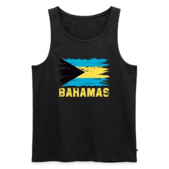 Bahamas Karibik Insel Atlantik Sommer Geschenk - Männer Premium Bio Tank Top - Schwarz - Vorne - AI Model Male 178 light (178cm)