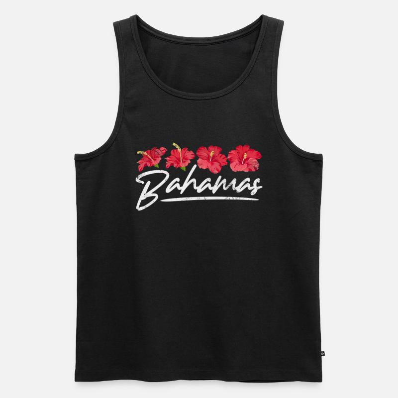 Bahamas - Männer Premium Bio Tank Top - Schwarz