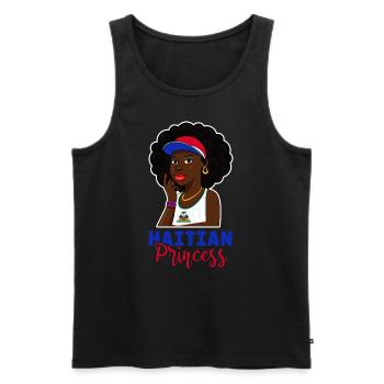 Haiti Haitian Caribbean Holidays - Men's Premium Organic Tank Top - black - Front - Michal (187cm)