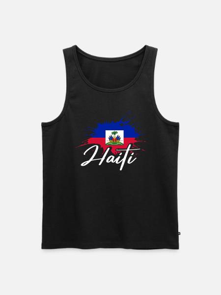 Vacances Haïti Caraïbes - Débardeur bio Premium Homme - noir