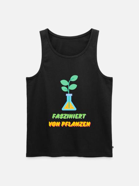 Fasziniert von Pflanzen - Männer Premium Bio Tank Top - Schwarz