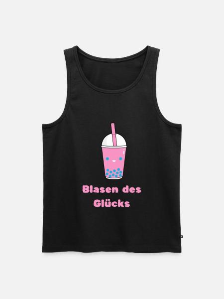 Blasen des Glücks - Männer Premium Bio Tank Top - Schwarz