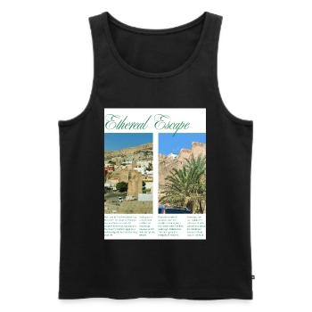 URBEX_PESCADERIA - Männer Premium Bio Tank Top - Schwarz - Vorne - Michal (187cm)