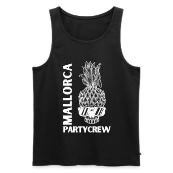 Mallorca Partycrew - Männer Premium Bio Tank Top - Schwarz - Vorne - Michal (187cm)