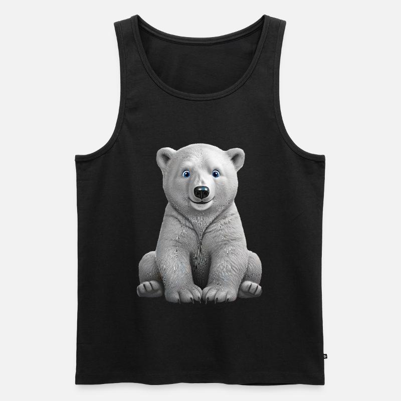 Eisbaer - Männer Premium Bio Tank Top - Schwarz