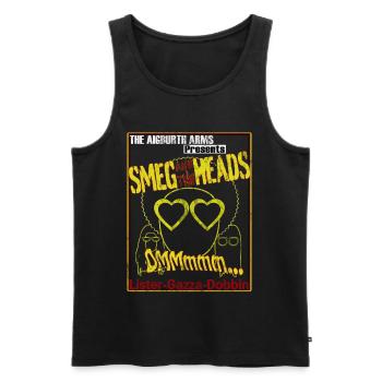 Smeg and the Heads gig T-Shirt (Red Dwarf) - Männer Premium Bio Tank Top - Schwarz - Vorne - AI Model Male 178 light (178cm)