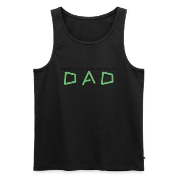 DAD - Men's Premium Organic Tank Top - black - Front - AI Model Male 178 light (178cm)