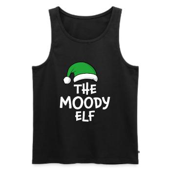 The Moody Elf - Men's Premium Organic Tank Top - black - Front - AI Model Male 178 light (178cm)