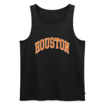 Houston - Débardeur bio Premium Homme - noir - Devant - Michal (187cm)