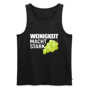Winzer Weinberg stolzer Weinbauer - Männer Premium Bio Tank Top - Schwarz - Vorne - AI Model Male 178 light (178cm)