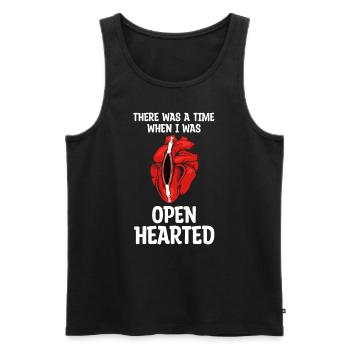 Cardiac Surgery Bypass Surgery - Men's Premium Organic Tank Top - black - Front - AI Model Male 178 light (178cm)